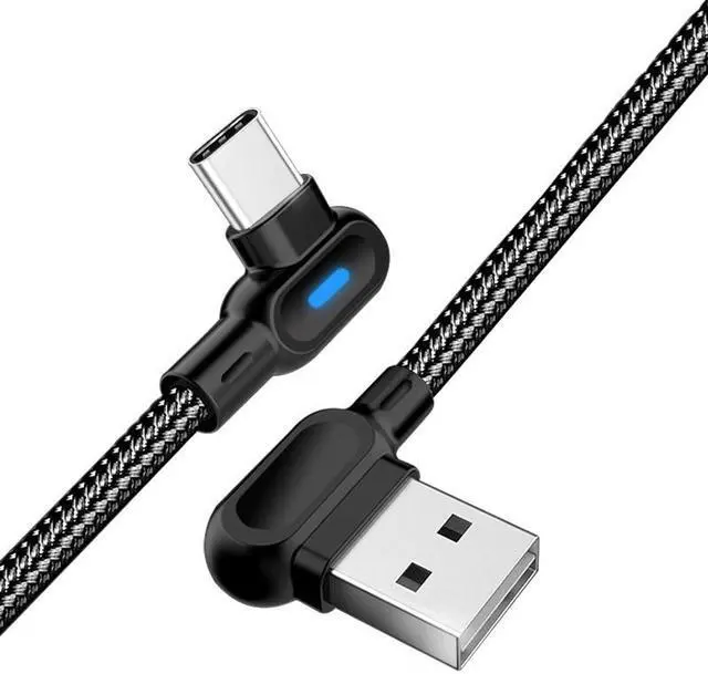 Alt view image 3 of 5 - 1M 2M 90 Degree 2.4A Fast Charging Cable Charge Micro USB Type C USB C For Tablet  Sync Transfer L Shape 0.25M 1M 2M
