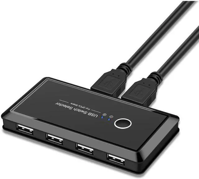 Main image of Switch USB 3.0 Selector Switch 2 PCs Share 4 USB 2.0 Devices For Keyboard And Mouse Scanner Printer Switch Hub
