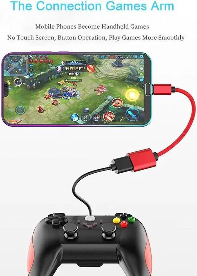 Alt view image 3 of 5 - Type C USB 2.0 A Female To Type-C Male Adapter Cable For    Mole Smartphone Tablet Flash Drive