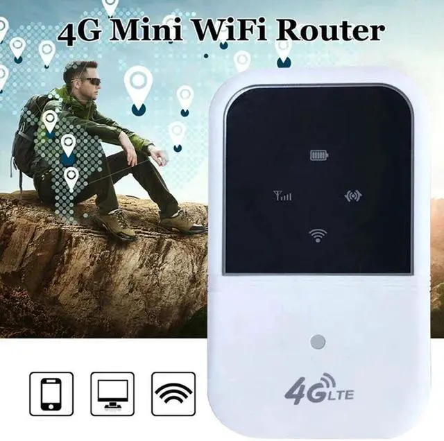 Main image of 4G LTE Wifi Router Hotspot 150Mbps Unlocked Mobile Modem Supports 10 Users for Car Home Travel B1 B3