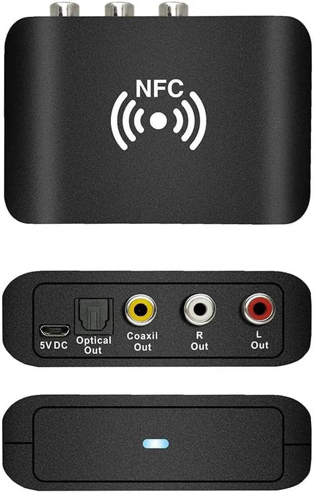 Alt view image 3 of 5 - Bluetooth 5.0 Receiver APTX HD DAC Wireless Digital Audio Adapter Low Latency SPDIF Coaxial RCA Output