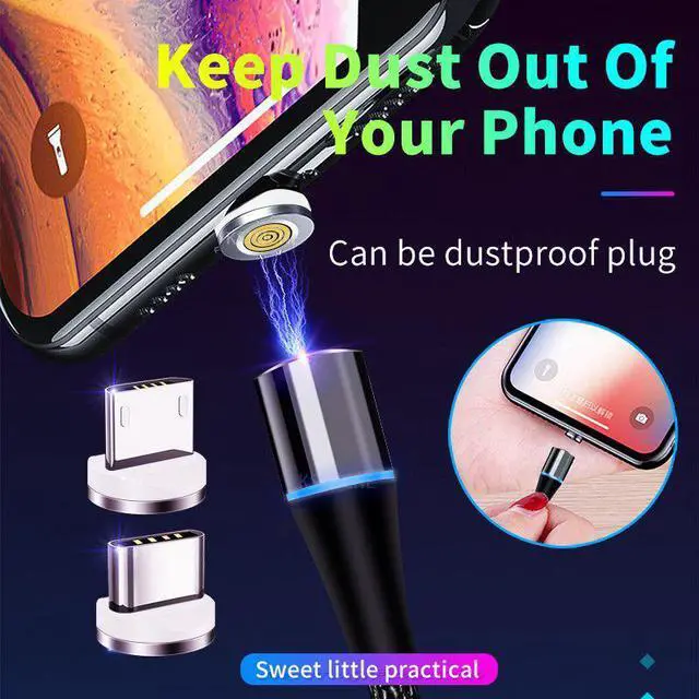 Alt view image 4 of 5 - Cable 5A Type C Micro USB Cable Quick Charge  Charging Charger Cable For  S8  9 Fast Charging Cord