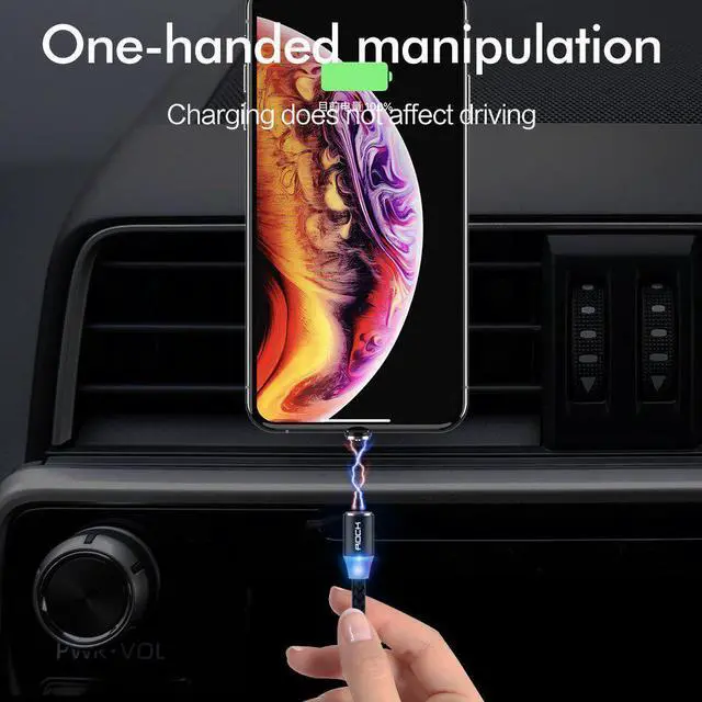 Alt view image 5 of 5 - 1M 2M Magnetic USB Cable Fast Charging USB Type C Cable Magnet Charger Micro USB Cable Mole Phone Cable USB Cord Charge