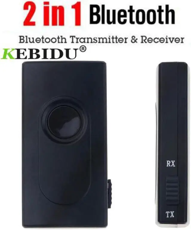 Main image of 2 in 1 Bluetooth A2DP 3.5mm Transmitter Receiver Wireless Stereo Audio Music Adapter with aptX for TV DVD Mp3 PC Black