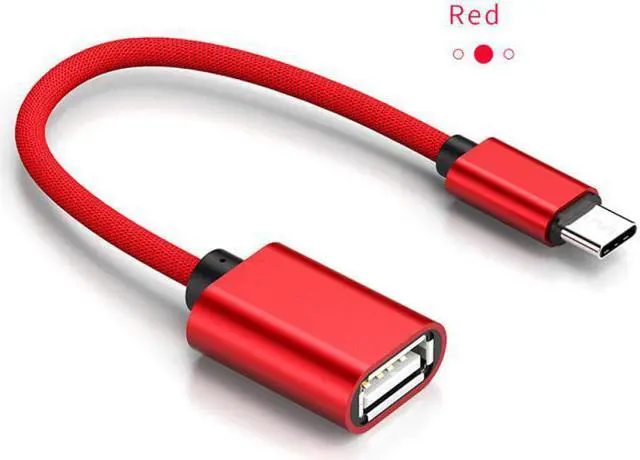 Alt view image 5 of 5 - 2-Type Type C to USB OTG Adapter Cable Micro USB OTG Fast Charging Type-C Charger Cable Converter For
