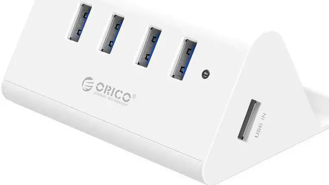 Alt view image 3 of 5 - ORCIO 4-port USB3.0 high-speed hub, USB hub, high-performance chip, with bracket function, 5Gbps high-speed transmission, SHC-U3