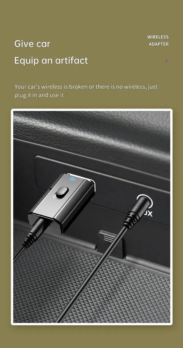 Alt view image 3 of 5 - 5.0 Bluetooth Adapter USB Wireless Bluetooth Transmitter Receiver Music Audio for PC TV Car Hands-free 3.5mm AUX Adapter