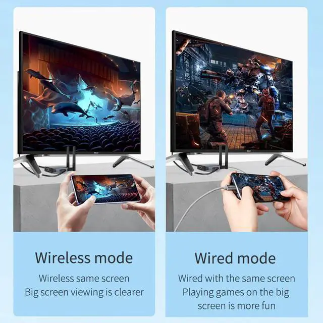 Alt view image 3 of 5 - VGA HD Adapter tv stick Wireless WiFi Display Dongle Screen Mirroring Video Audio Converter 4k for iPhone Android