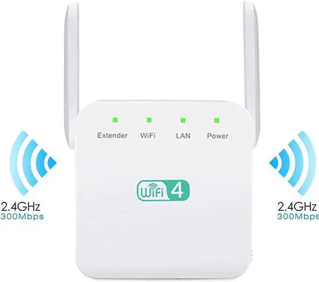 Alt view image 2 of 5 - 300Mbps WiFi Repeater Range Extender AP Wi-Fi Signal Range Amplifier Expander High Compatible with Any Router