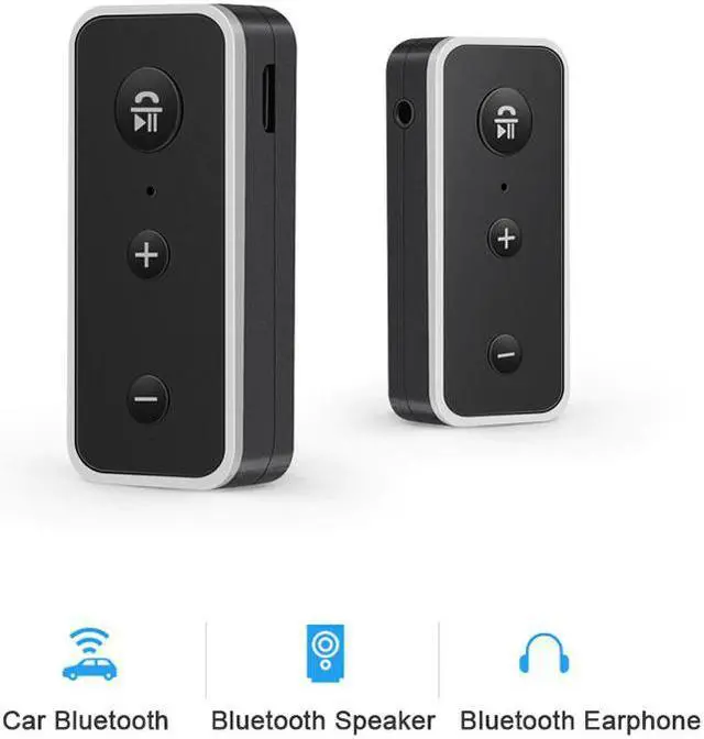 Alt view image 2 of 5 - Bluetooth 5.0 Audio Receiver Stereo Wireless Adapter with 3.5mm AUX Jack Mic For Headphone Car Speaker Music Bt Receiver