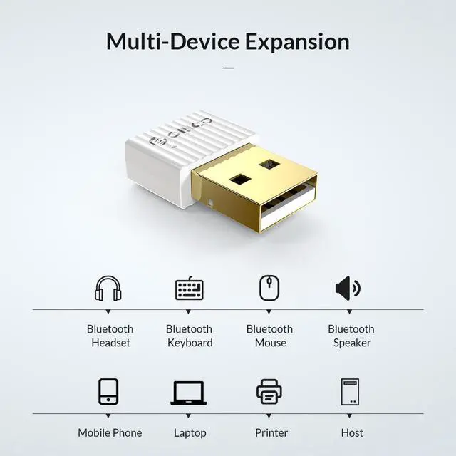 Alt view image 4 of 5 - Mini Wireless USB Bluetooth Dongle Adapter 4.0 5.0 Bluetooth Audio Receiver Transmitter aptx for PC Speaker Mouse Laptop