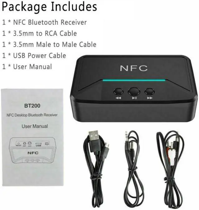 Alt view image 2 of 5 - 1PC Newest Wireless NFC Bluetooth 5.0 Receiver APTX HD DAC Wireless Digital Audio Adapter Low Latency SPDIF Coaxial RCA Output