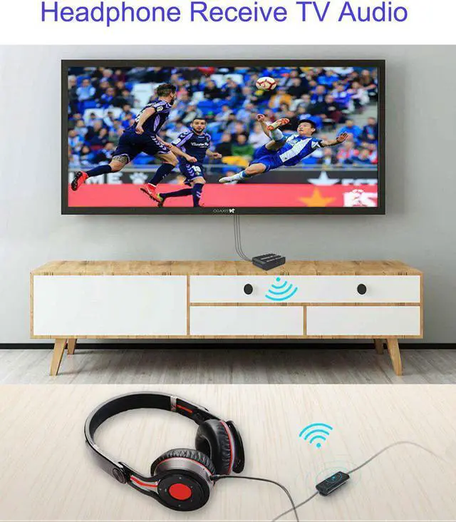 Alt view image 3 of 5 - 2.4Ghz HIFI Digital Wireless Audio Adapter Receiver Music Sound Wireless Transmitter Receiver with usb power Cable