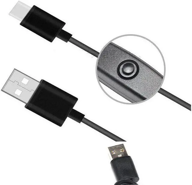 Alt view image 2 of 5 - 3A USB Type C Cable for  S10 S9 S8  P30 Pro Fast Charge Type-C Phone Charging Wire USB C Cable With ON OFF Switch