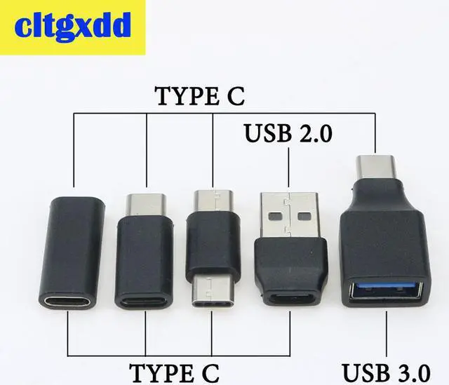 Main image of USB Type C Male To Female USB To Type C Female OTG Connector Adapter USB 3.0 to USB C Cable Mini Adapter Converter