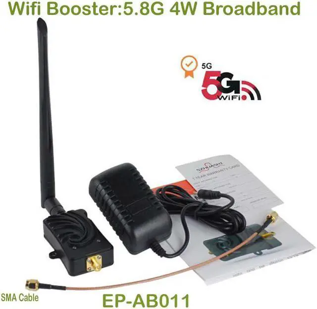 Alt view image 4 of 5 - 8W 4W 2.4G 5G WIFi Booster Signal Repeater Broadband Wifi Amplifiers Wireless Router Range extender wireless adapter