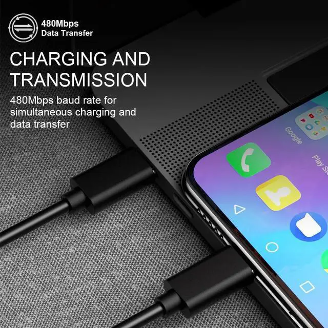 Alt view image 3 of 5 - USB C to USB Type C Cable for  Red mi Note 8 Pro Quick Charge Cable for Devices  Synchronization Fast Charger