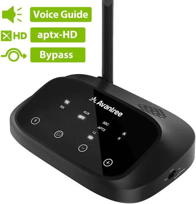 Main image of New Oasis Plus Certified aptX HD Bluetooth 5.0 Transmitter Receiver for TV, Low Latency Wireless Audio Adapter