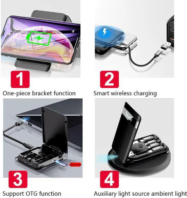 Alt view image 4 of 5 - Universal LED Light USB Type C Portable  Cable Adapter Card H3CA