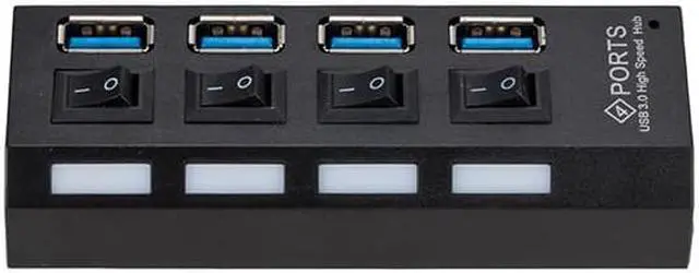 Alt view image 4 of 5 - USB Hub 3.0 4 Port USB 3.0 Hub Splitter Multi Hub High Supper Speed 5Gbps USB 3.0 Hub for PC