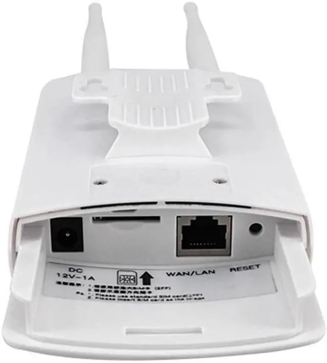 Alt view image 3 of 5 - Waterproof Outdoor 4G CPE Router 150Mbps CAT4 LTE Routers 3G/4G SIM Card WiFi Router for IP Camera/Outside WiFi Coverag