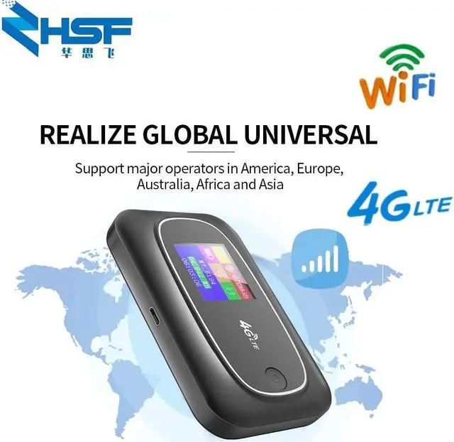 Alt view image 4 of 5 - 4G Lte Pocket Wifi Router Car Mobile Wifi Hotspot Wireless 4G Unlock MiFi LTE CAT4 150M Router For Travel Home Office