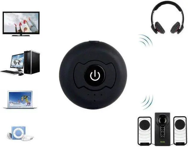 Alt view image 4 of 5 - Connection Portable Bluetooth 5.0 RCA Aux 3.5mm Stereo Audio TV Transmitter Wireless Music Adapter For Two Headphones