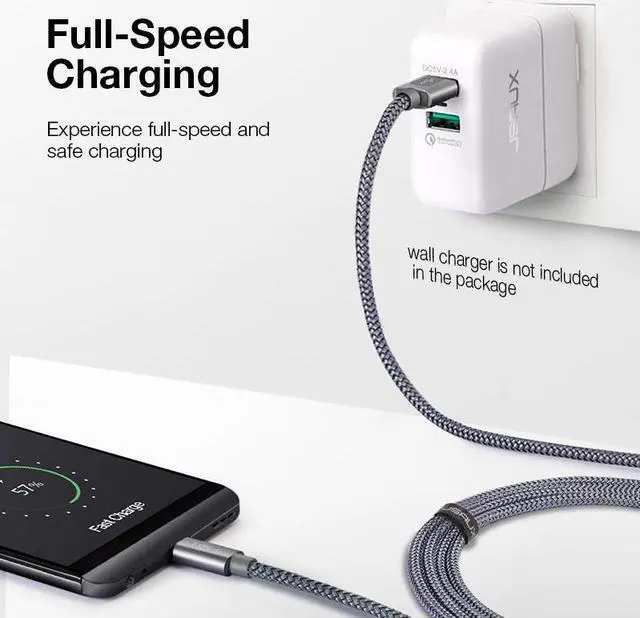 Alt view image 2 of 5 - USB Type C Cable For  Redmi Note 7 USB C Fast Charging Type-C Charger  Cable for  Galaxy S9 S8 Plus S10