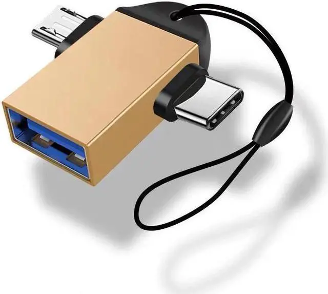 Alt view image 3 of 5 - Android Type-C 2-in-1 OTG Adapter Otg Type C Cable For  Iphone 11 Usb Type C Adapter  Official Store