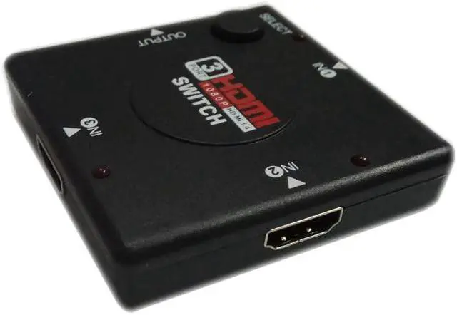 Alt view image 3 of 5 - 3 Port HDMI Splitter Switcher 1x3 Mini HDMI Port 3 Input 1 Output KVM Switches for HDTV 1080P Video DV HDTV 1080P HDMI