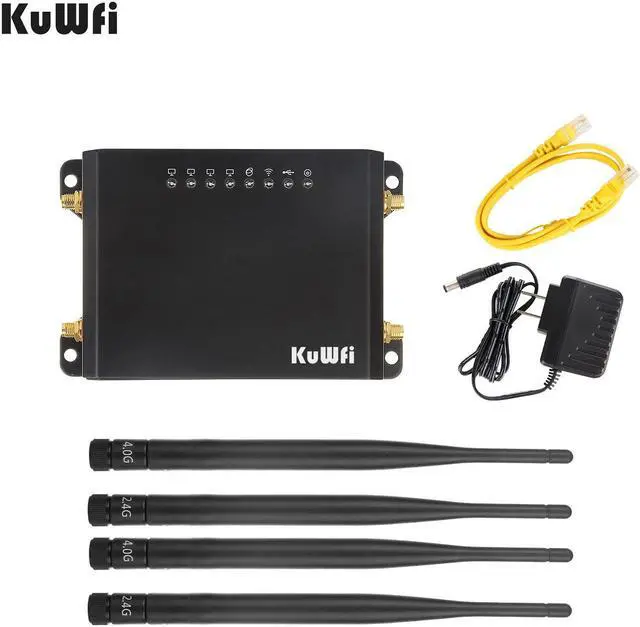 Alt view image 5 of 5 - 4G WiFi Router CAT4 150Mbps LTE CPE Wireless Car Wifi Router Repeater Strong Wifi Signal With APN &4*5dbi Antenna