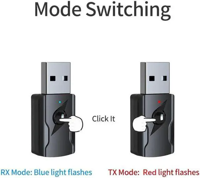 Alt view image 2 of 5 - 4 IN 1 USB Bluetooh 5.0 Audio Receiver Transmitter 3.5 AUX Jack RCA Stereo Wireless Bluetooth Adapter For TV PC Car Music