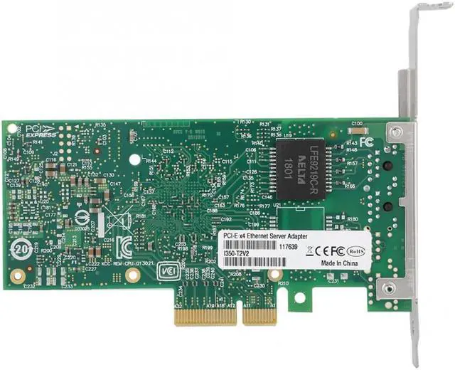 Alt view image 4 of 5 - for intel I350-T2V2 Pci-EX4 dual port Network Adapter network card 4 port