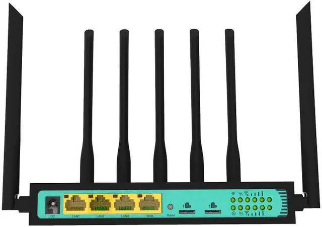 Alt view image 3 of 5 - 3g 4g wifi router dual sim slot industrial 4g lte modem router with sim card slot 300Mbps broadband VPN router wireless