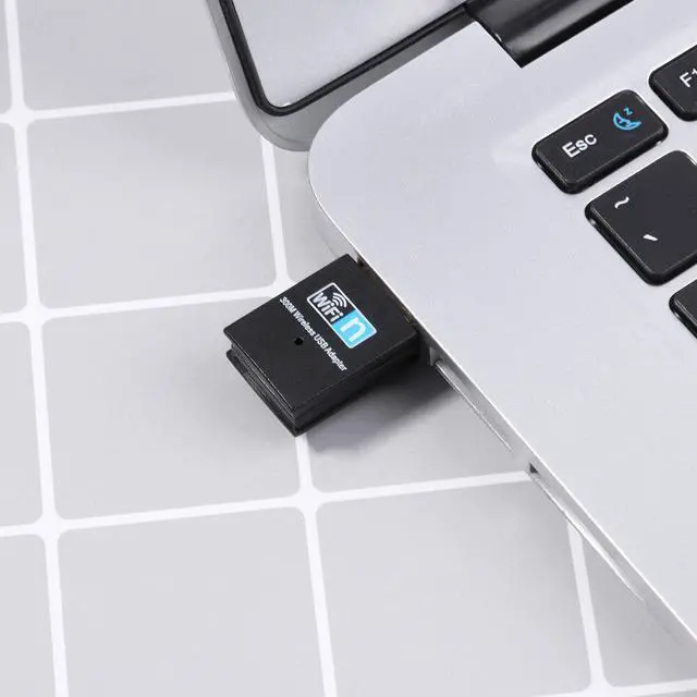 Alt view image 5 of 5 - 300Mbps WiFi USB Network Card Dongle Portable Wireless Internet Adapter Signal Receiver for Laptop Notebook PC