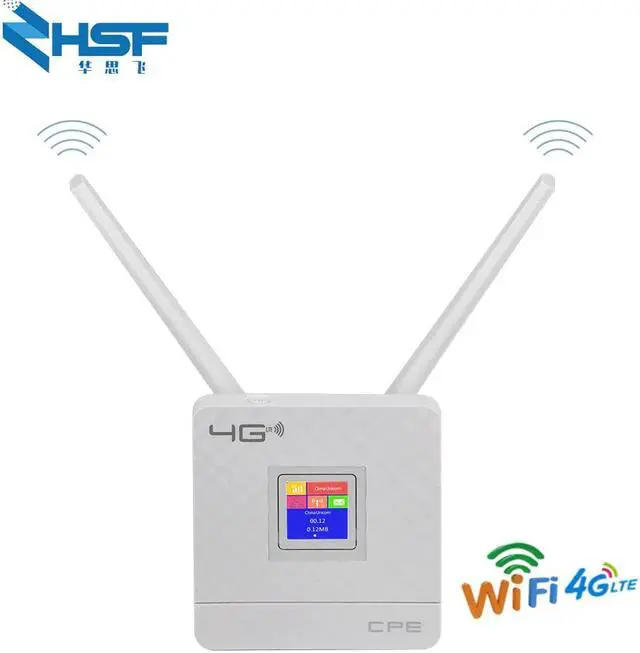 Alt view image 3 of 5 - 3G 4G Portable Hotspot Lte Wifi Router Wan/Lan Port Dual External Antenna  Wireless Cpe Router + Sim Card Slot