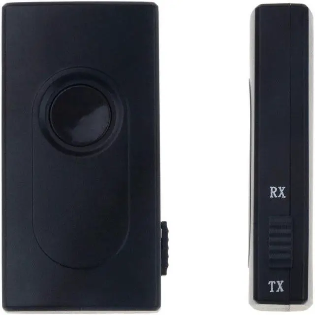 Alt view image 3 of 5 - 2 in 1 Bluetooth A2DP 3.5mm Transmitter Receiver Wireless Stereo Audio Music Adapter with aptX for TV DVD Mp3 PC Black