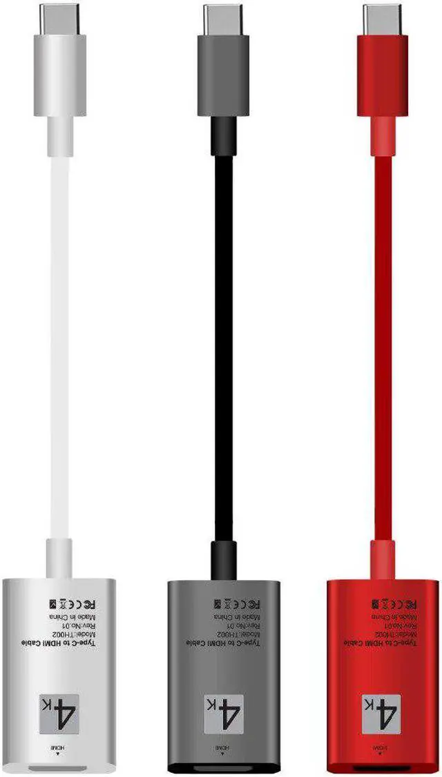 Main image of 4K Type C to TV  Video Adapter Cable HDTV Converter for  Galaxy S10+ S9 S8 Plus Note 8 9 for Macbook PC to Projector