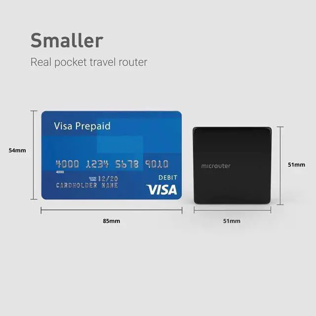 Alt view image 3 of 5 - microuter-N300 Access Points Nano Travel Router OpenWrt Pre-Installed WiFi Repeater Bridge AP Extender 300Mbps One Ether Port