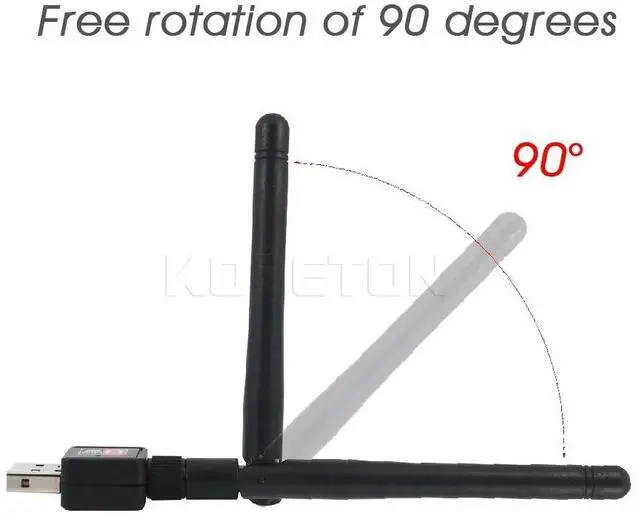 Alt view image 2 of 5 - New 150Mbps USB WiFi Wireless Network Networking Card LAN Adapter RT5370 802.11 n/g/b for Windows 2000 XP