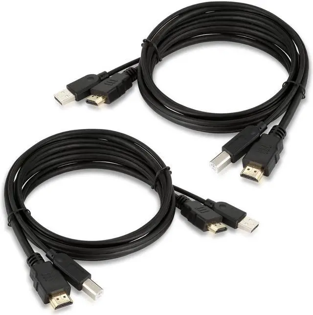 Main image of 2 Pcs New High Quality 1.5m  USB KVM Cable  + USB KVM Cable KVM Switch Dedicated 4K@60Hz 18 Gbp