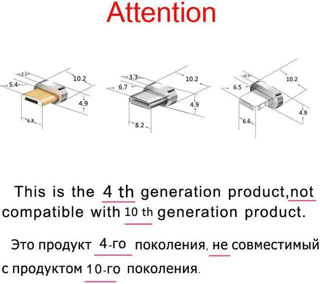 Alt view image 2 of 5 - Micro USB Magnetic Adapter For Moto Cable, Magnetic Charging For HTC Sony Xperia MEIZU LG Cable