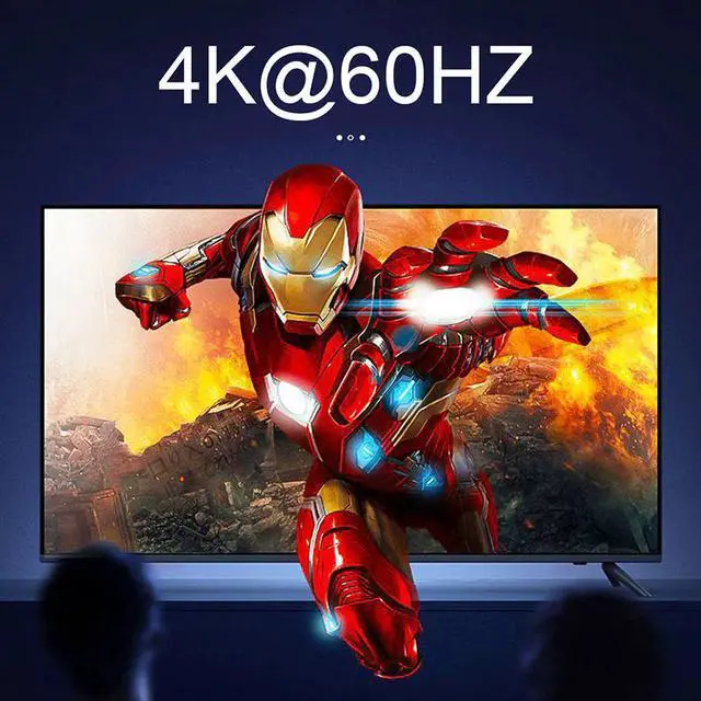 Alt view image 2 of 5 - 2 Port USB KVM Switch 4K @ 60Hz RGB/YUV 444 HDR 2.0 Switcher 2X1 Support Keyboard Mouse Printer