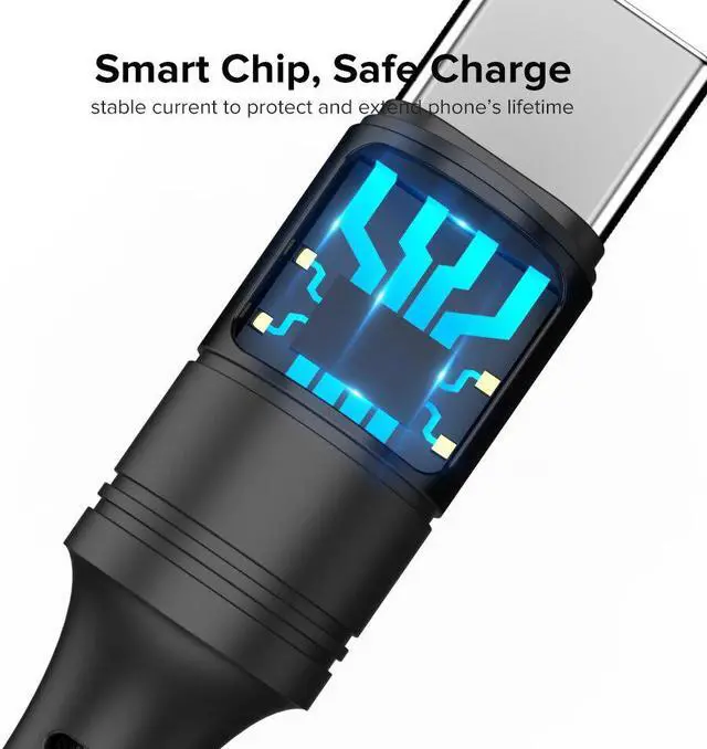 Alt view image 4 of 5 - 1m 2m USB Type C Cable for  Redmi Note 7 8 K20 5A Supercharge for  Mate 30 P30 Pro QC3.0 Fast Charging Cord