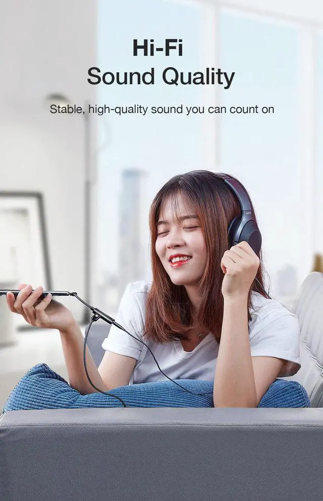 Alt view image 3 of 5 - USB Type C to 3.5mm Jack Headphones Adapter Cable AUX Audio For    S8 S9 Note10 Type-C Fast Charger Cable