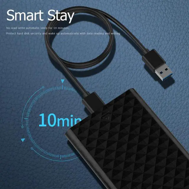 Alt view image 4 of 5 - USB3.0 to SATA SSD Case External SSD hdd Hard Disk Box Adapter 2.5 inch SATA Mechanical HD Solid State Hard Drive for PC
