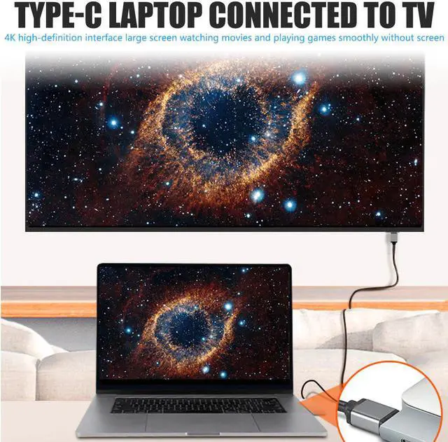 Alt view image 2 of 5 - 7-in-2 USB C HUB Type C to Multi USB 3.0 HUB 4K Adapter Dock for MacBook Pro/Air TF SD Reader USB-C 3.0 Splitter Type C HUB