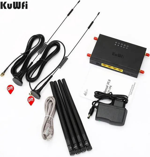 Alt view image 4 of 5 - Router 300Mbps Industrial Router CAT4 4G CPE Router Extender Strong Wifi Signal Support 32Wifi users With Sim Card Slot