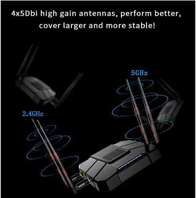 Alt view image 4 of 5 - openWRT WiFi Router With SIM Card Slot 1200Mbps 2.4G/5GHz 256MB Dual Band 4G LTE 3G Modem Router Wireless Repeater