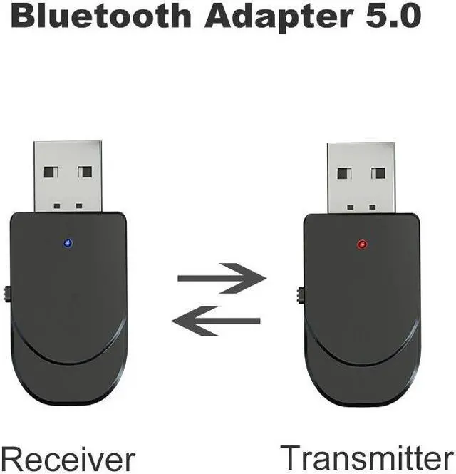 Alt view image 3 of 5 - 3 IN 1 Mini Bluetooth 5.0 Audio Receiver Transmitter 3.5mm Jack AUX USB Stereo Music Wireless Adapter for TV Car PC Headphones